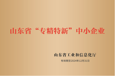 山东凯迪欧被认定为山东省专精特新中小企业